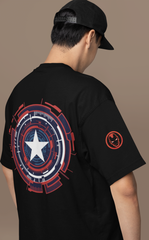 Unisex Terry Oversized Tee(BLACK IRON)