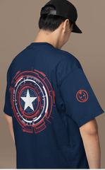 Unisex Terry Oversized Tee(BLACK IRON)