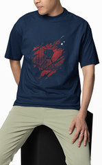 Unisex Terry Oversized Tee(BLACK IRON)