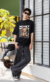 Unisex Terry Oversized Tee (Money Money)